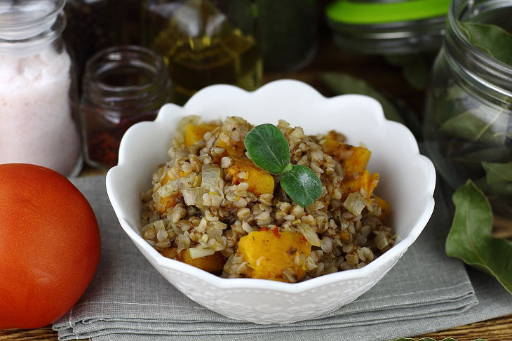 Buckwheat with pumpkin - a tasty, healthy and satisfying side dish