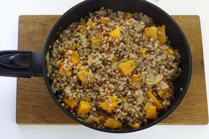 Buckwheat with pumpkin - a tasty, healthy and satisfying side dish