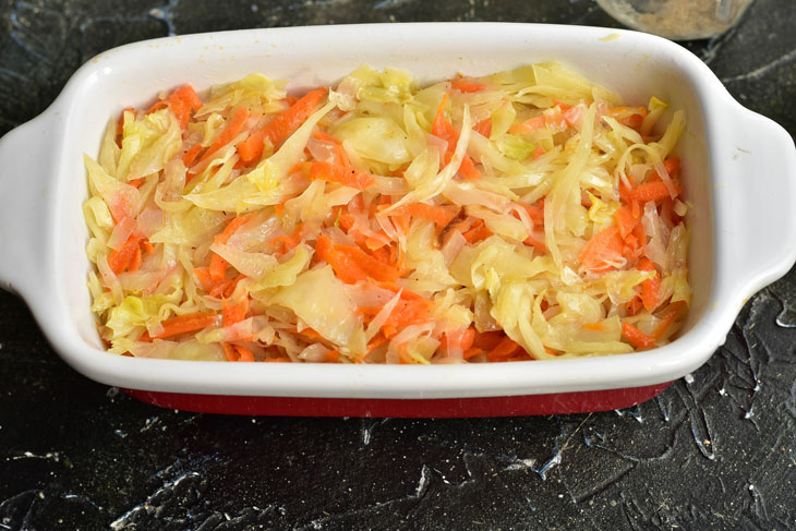 Cabbage casserole with cheese - a delicious vegetable dish