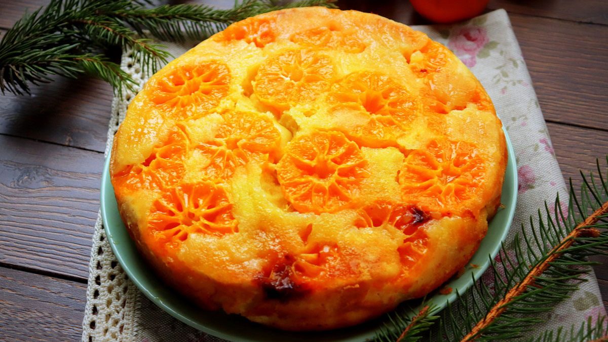 Festive tangerine pie – juicy and fragrant pastries