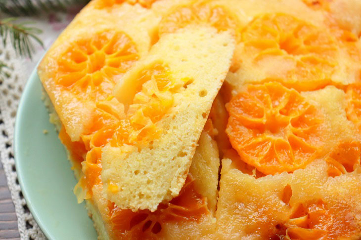 Festive tangerine pie - juicy and fragrant pastries