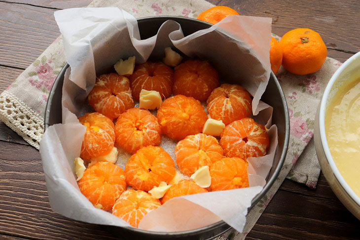 Festive tangerine pie - juicy and fragrant pastries