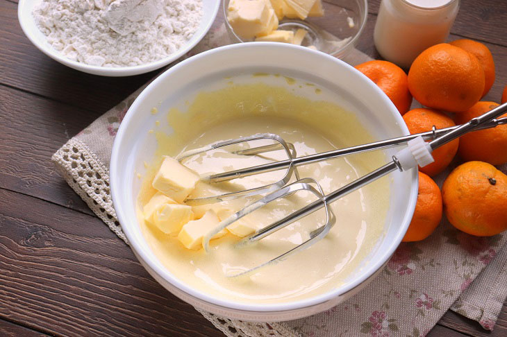 Festive tangerine pie - juicy and fragrant pastries