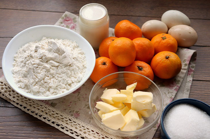 Festive tangerine pie - juicy and fragrant pastries