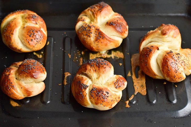 Turkish buns - they are soft and tasty