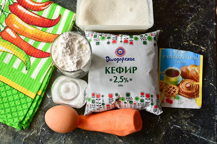 Carrot cake on kefir - soft, tasty and elegant