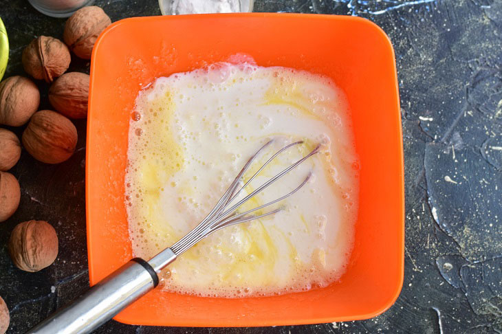 Pie "Kudryash" on kefir - soft, airy and tasty