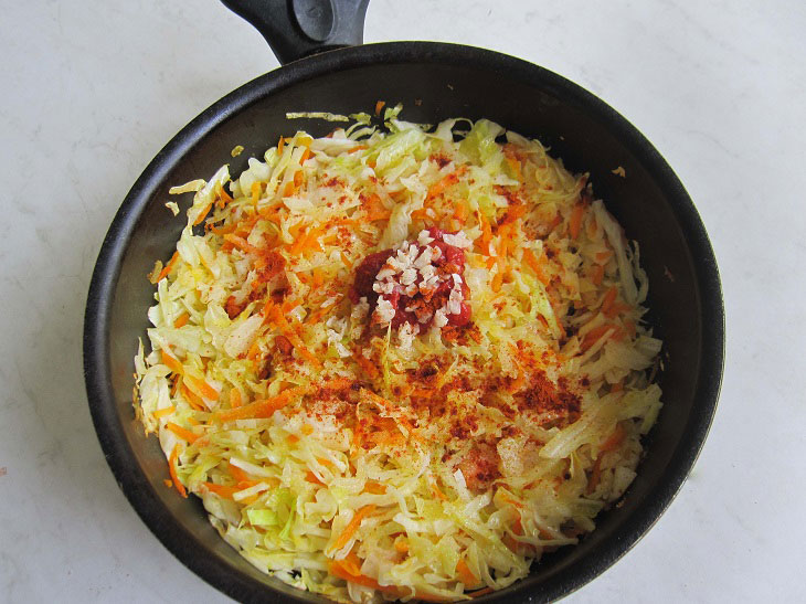 Moldavian pies "Verzere" with cabbage - soft and tender