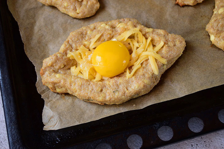 Adjarian khachapuri on oatmeal - tasty and healthy