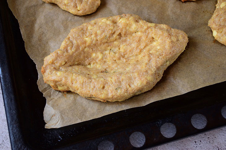 Adjarian khachapuri on oatmeal - tasty and healthy