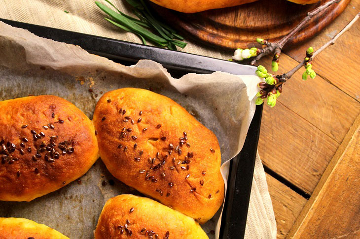 Lenten pies with cabbage - soft, tender and tasty