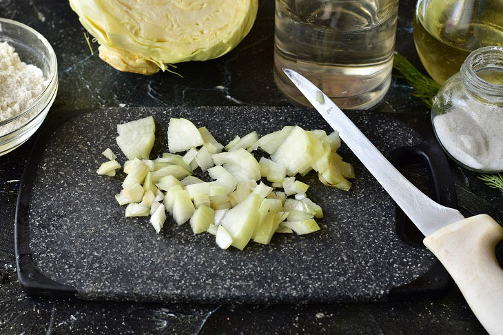 Unusual pies "Cigars" with cabbage - just lick your fingers