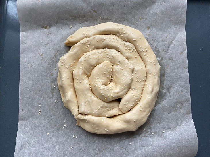 Apple pie "Snail" - simple, fast and tasty