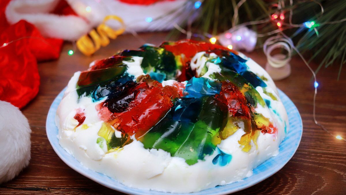 Cake “Broken Glass” – a bright and tasty dessert for the holiday