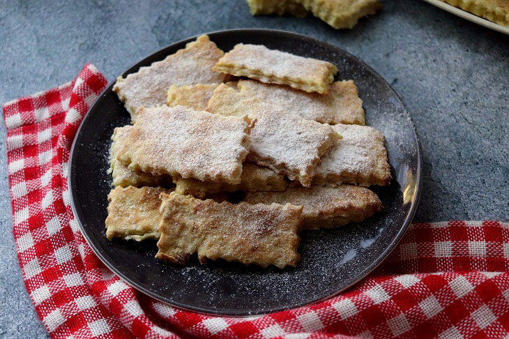 Cookies "Curd tongues" - tasty and crispy