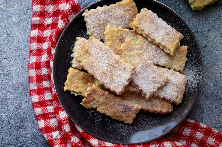 Cookies "Curd tongues" - tasty and crispy