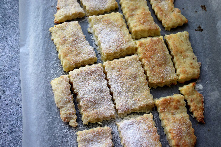 Cookies "Curd tongues" - tasty and crispy