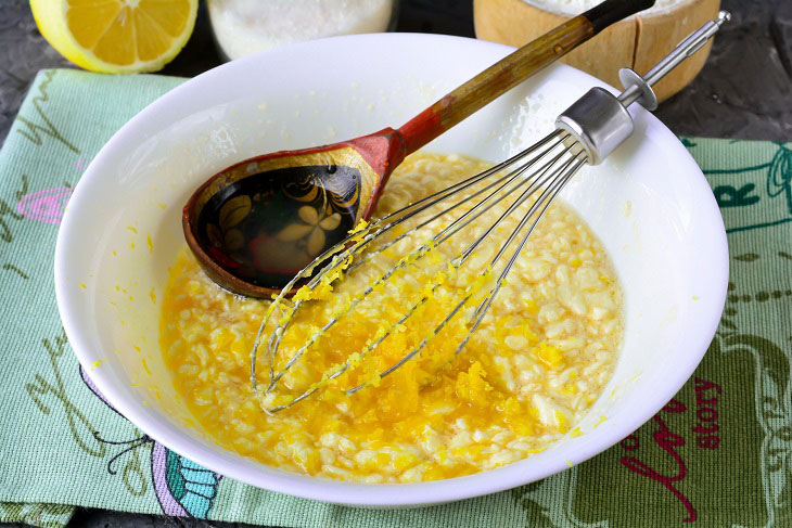 Madeira Lemon Pie - tender, soft and airy