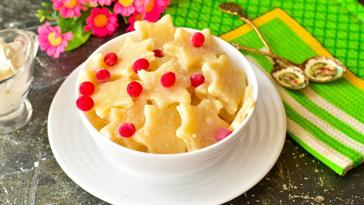 Lazy dumplings “Asterisks” – an original and tasty recipe