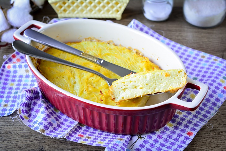 Vermicelli casserole like in kindergarten - very tender and tasty