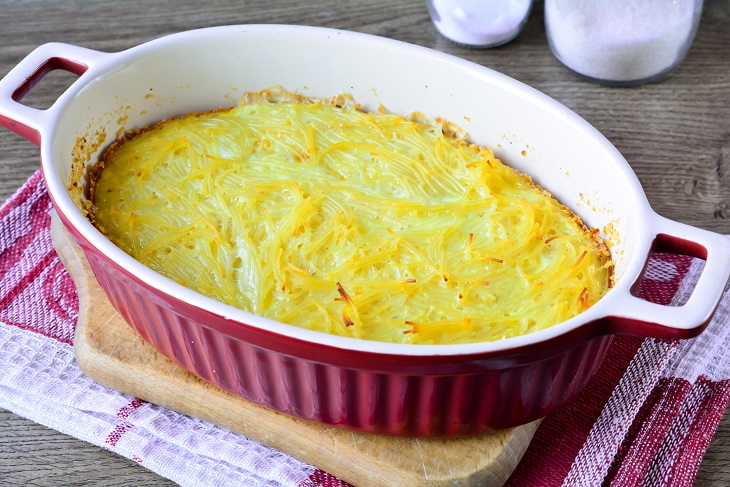 Vermicelli casserole like in kindergarten - very tender and tasty