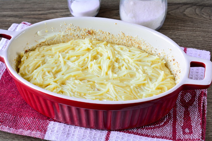 Vermicelli casserole like in kindergarten - very tender and tasty