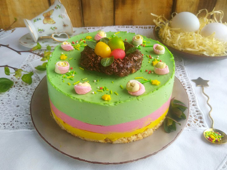 Easter cake without baking - delicious and festive