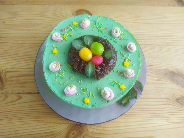 Easter cake without baking - delicious and festive