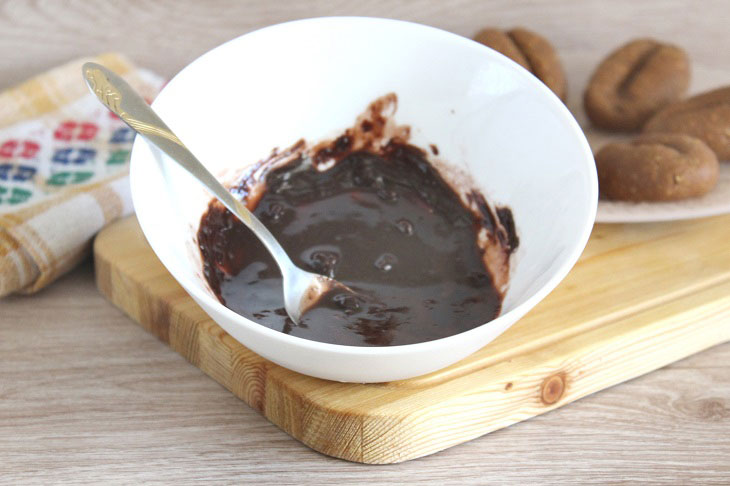 Cookie cake "Coffee bean" - a delicate and fragrant dessert