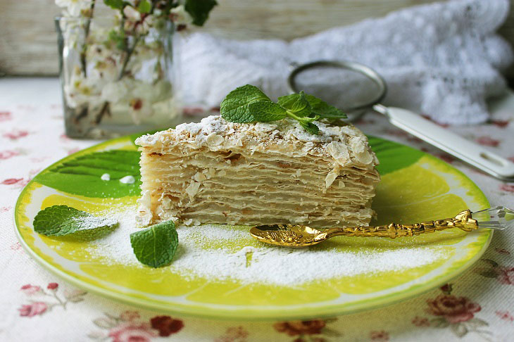 Cake "Napoleon" from pita bread - a great dessert in a hurry