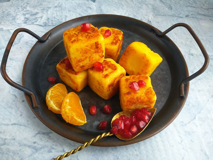 Cheesecakes with cubes - an unusual dessert, children will be delighted