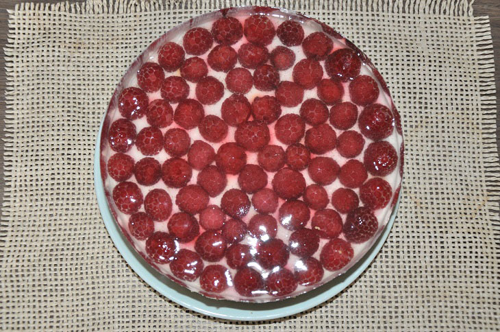Raspberry cheesecake without baking - the most delicate dessert