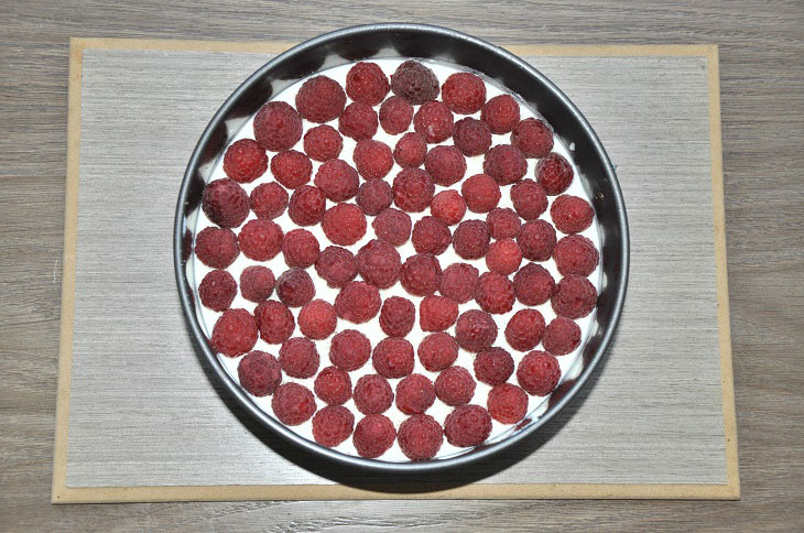 Raspberry cheesecake without baking - the most delicate dessert