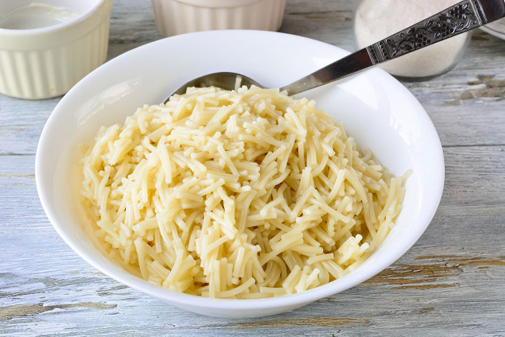 "Sweet grandmother" pasta - a delicious dessert from childhood