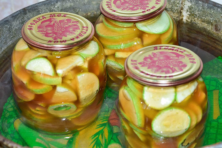 Pickled zucchini with mustard - excellent preservation for the winter