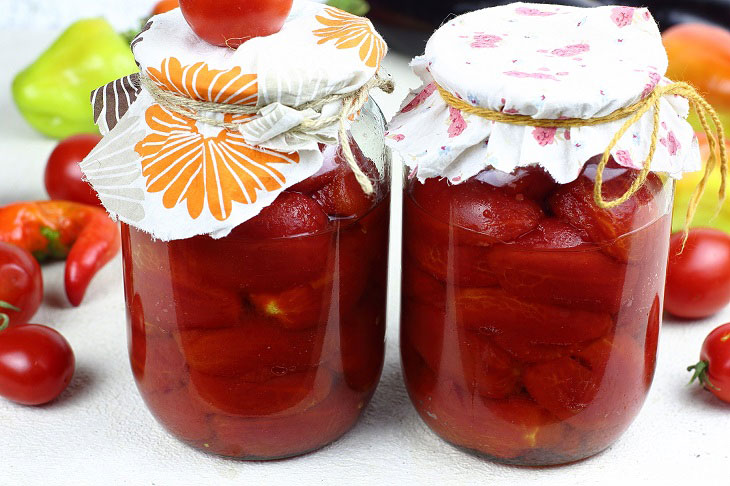 Tomatoes in their own juice - a wonderful preparation for the winter