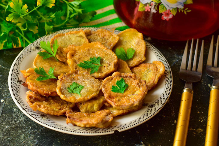 Eggplant chops - they can easily replace meat dishes