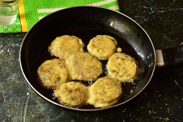 Eggplant chops - they can easily replace meat dishes