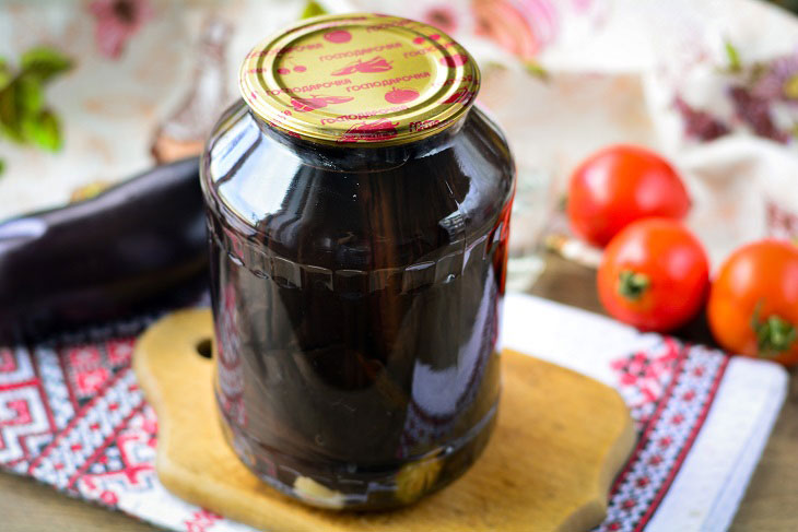 Whole eggplant in a jar for the winter - a simple and tasty recipe without the hassle