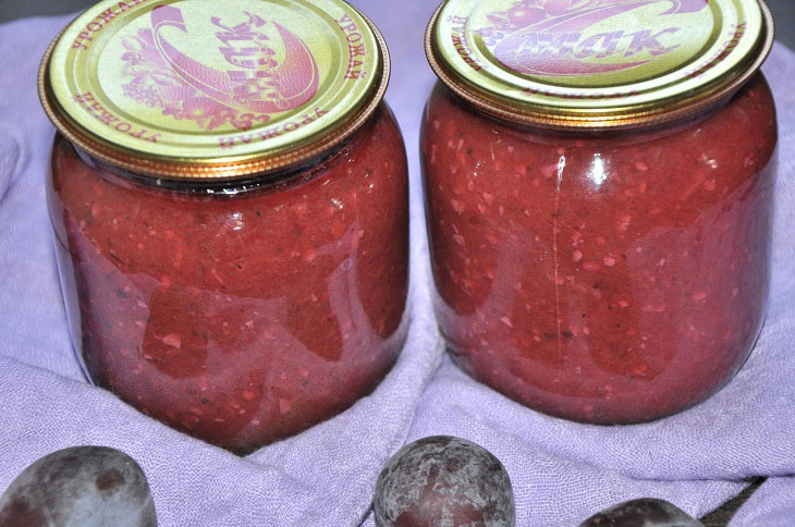 Plum sauce for the winter - a delicious and easy recipe