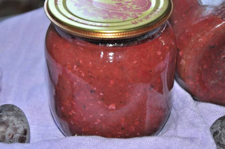 Plum sauce for the winter - a delicious and easy recipe