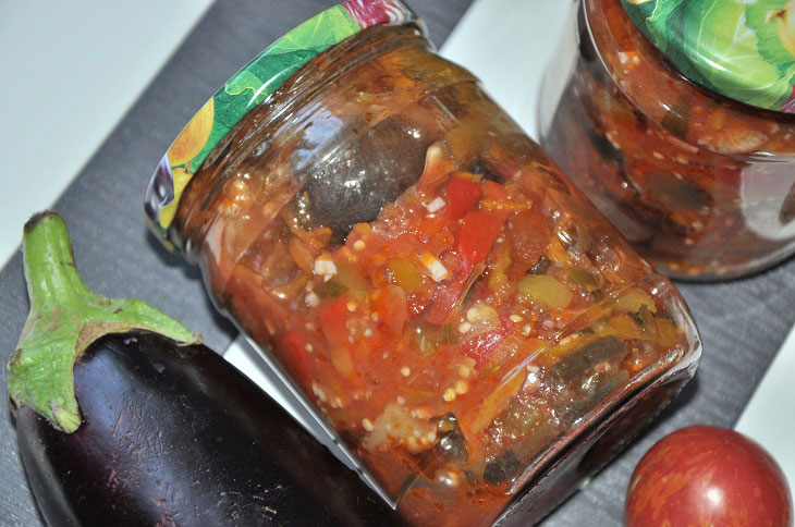 Bakat eggplant salad for the winter - a special aroma and taste