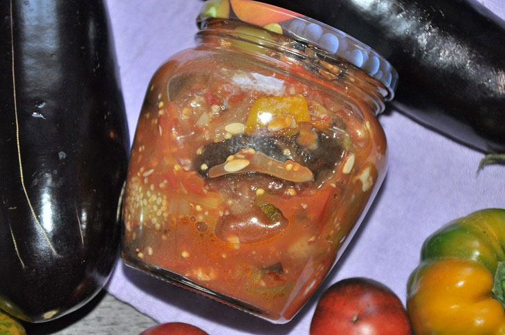 Salad "Caucasian" with cucumbers for the winter - spicy and fragrant