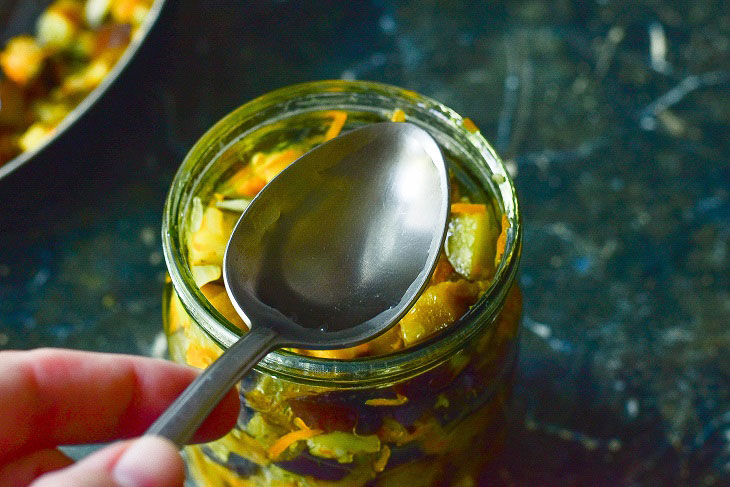 Salted eggplants with garlic for the winter - spicy and fragrant preservation