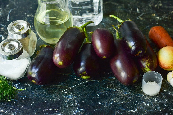 Salted eggplants with garlic for the winter - spicy and fragrant preservation