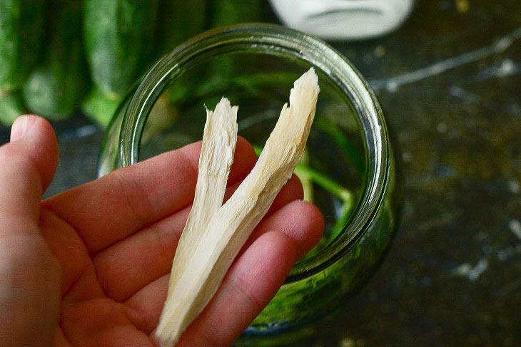 Pickled cucumbers "Children's" without vinegar - crispy and tasty