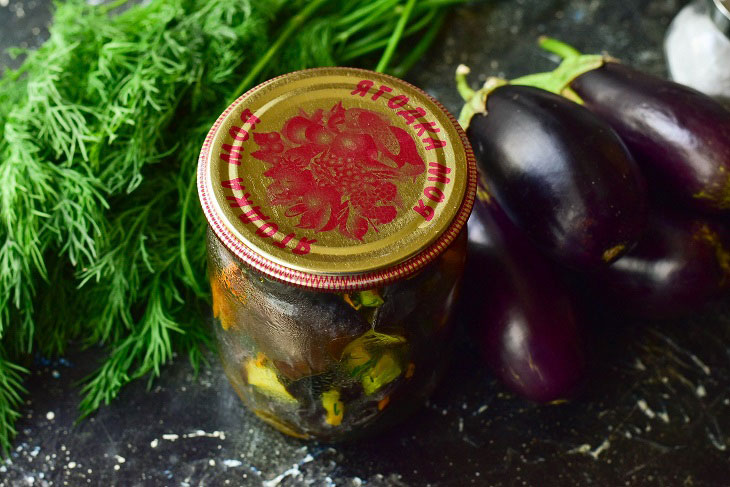 Greek eggplant for the winter - a tasty and original preparation