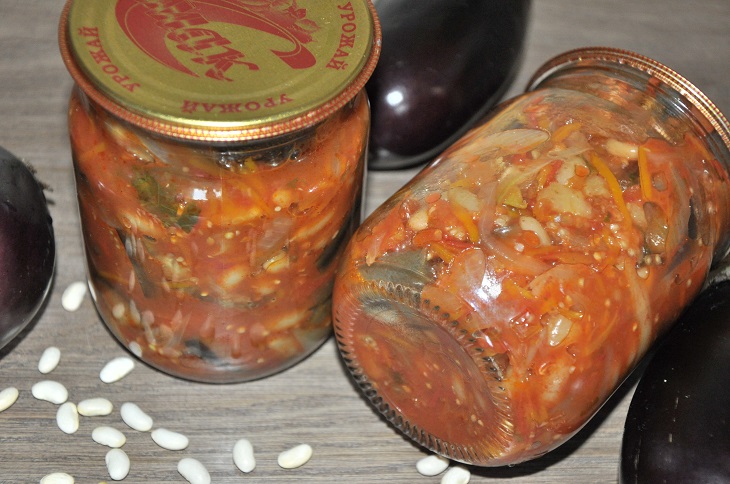 Royal eggplant appetizer for the winter - a tasty and satisfying preparation