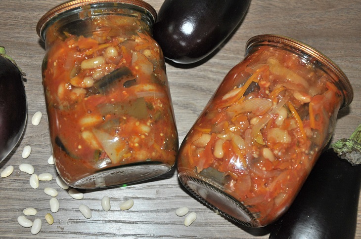 Royal eggplant appetizer for the winter - a tasty and satisfying preparation