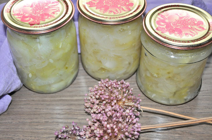 Salad of overripe cucumbers - a great preparation for the winter